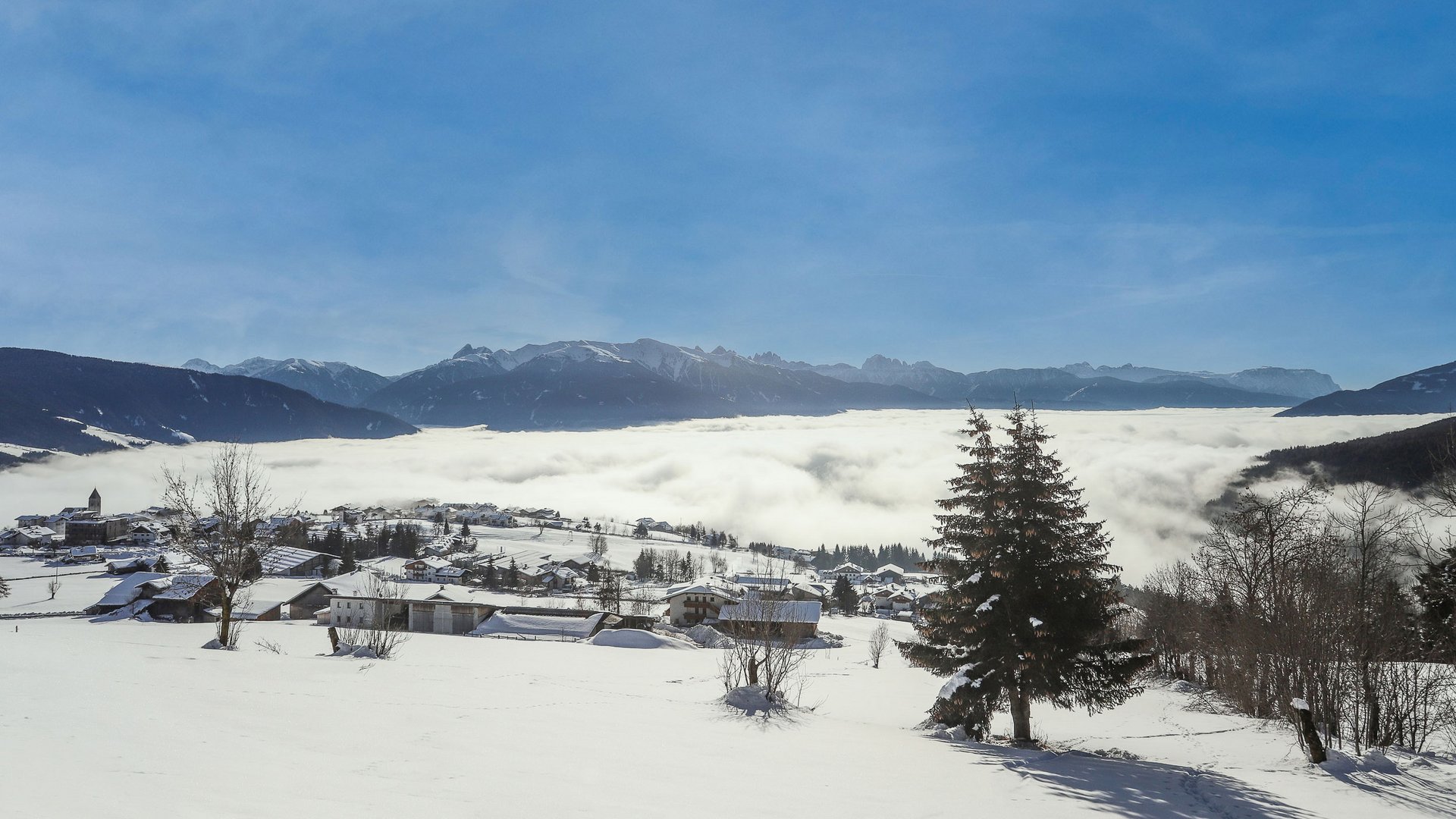 The mountain village of Meransen